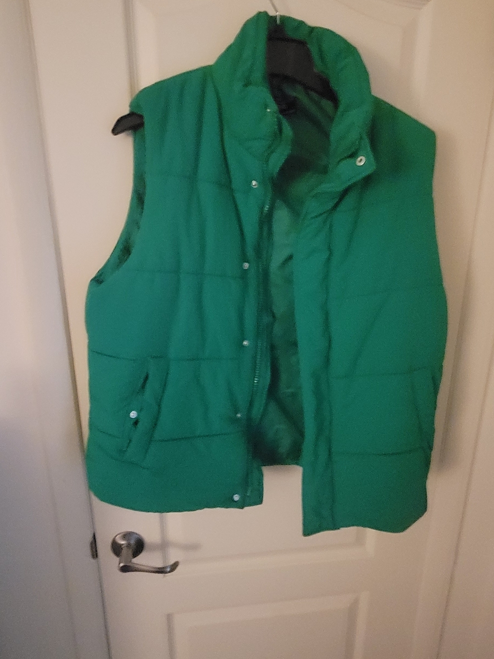 Forever 21 Emerald Green Quilted Puffer Vest